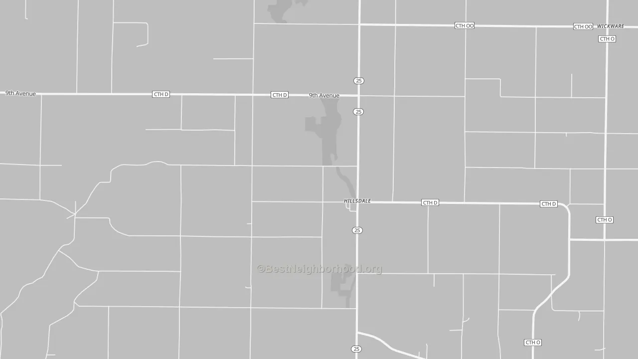 Transit Grade map of Hillsdale, WI