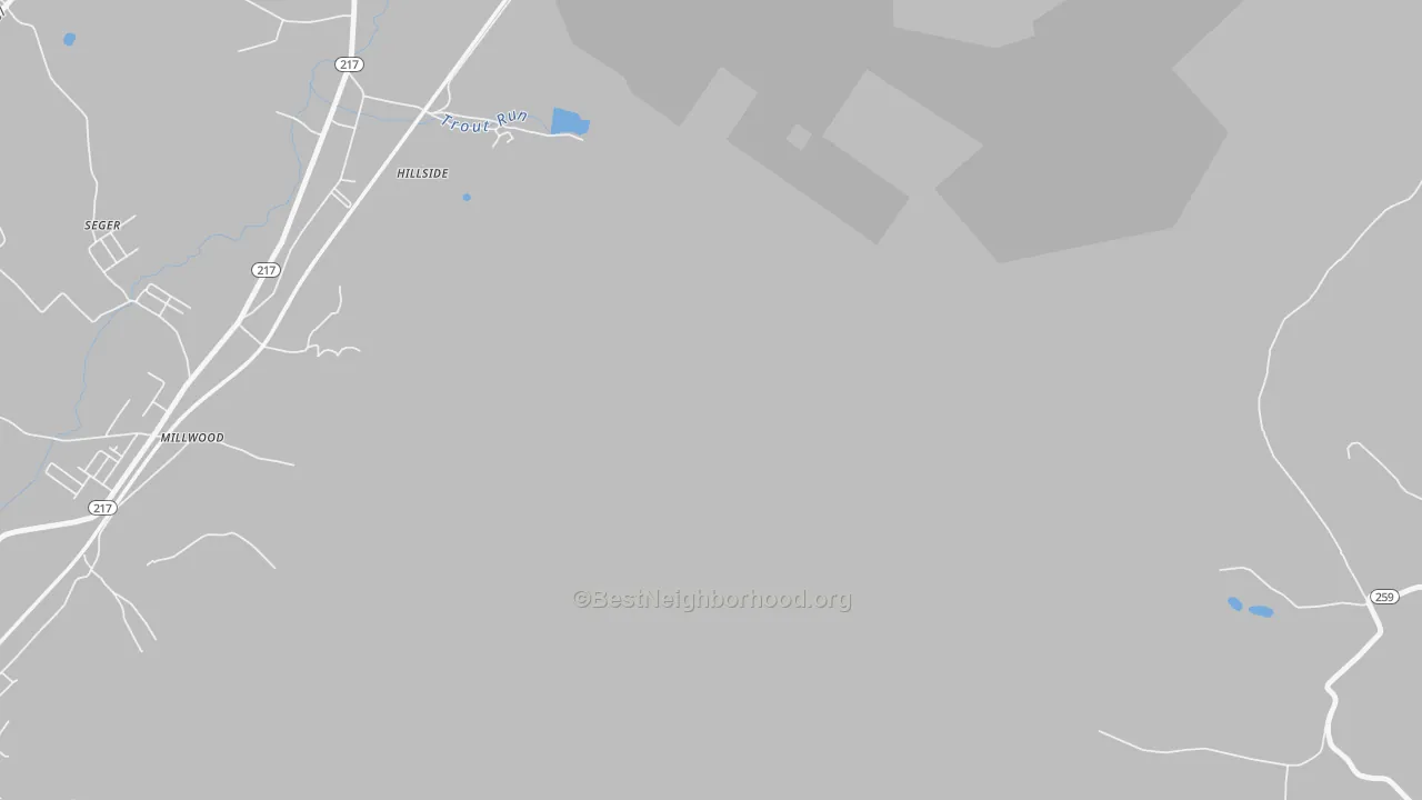 Transit Grade map of Hillside, PA