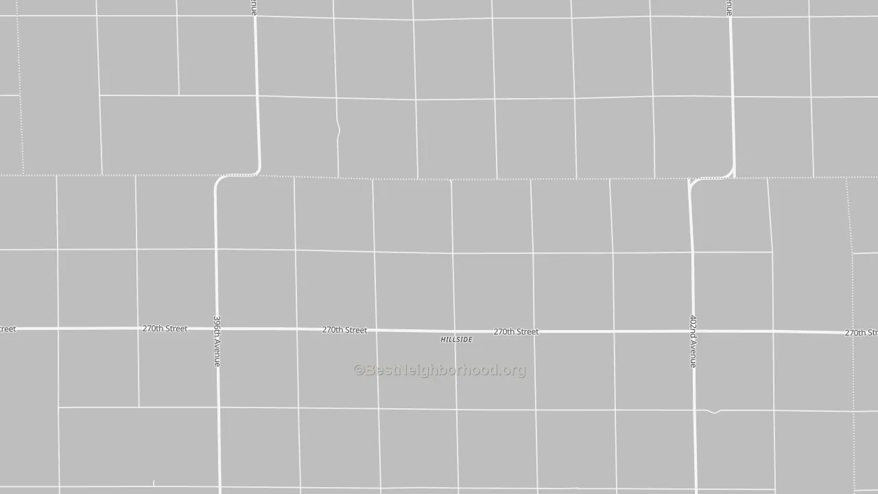 Transit Grade map of Hillside, SD