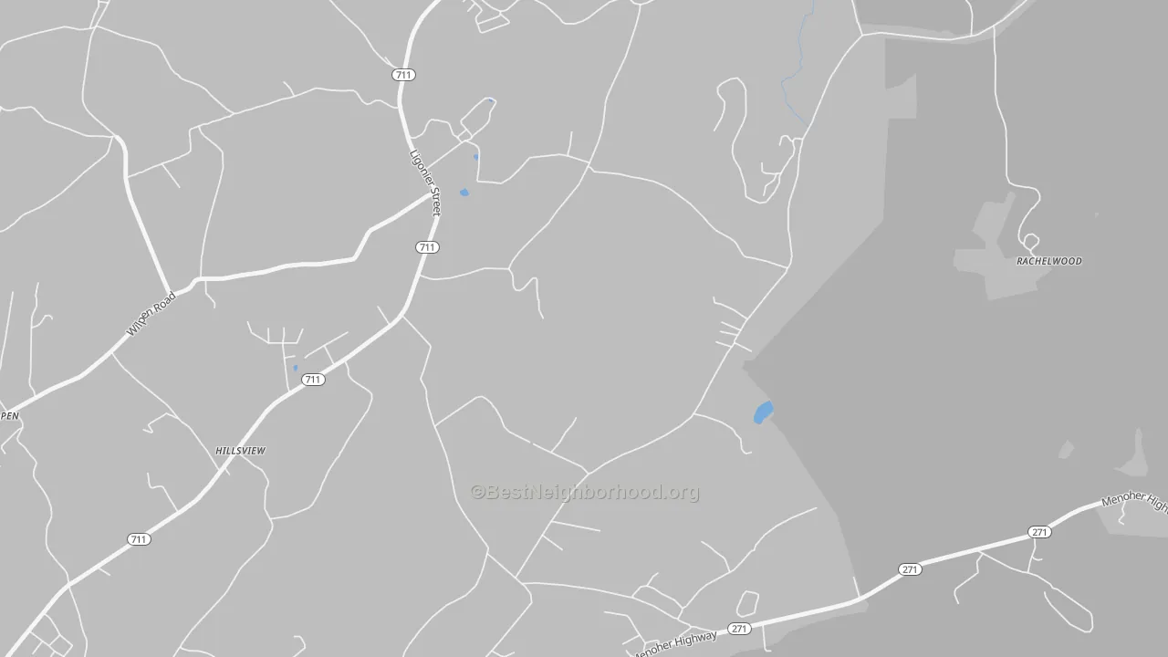 Transit Grade map of Hillsview, PA