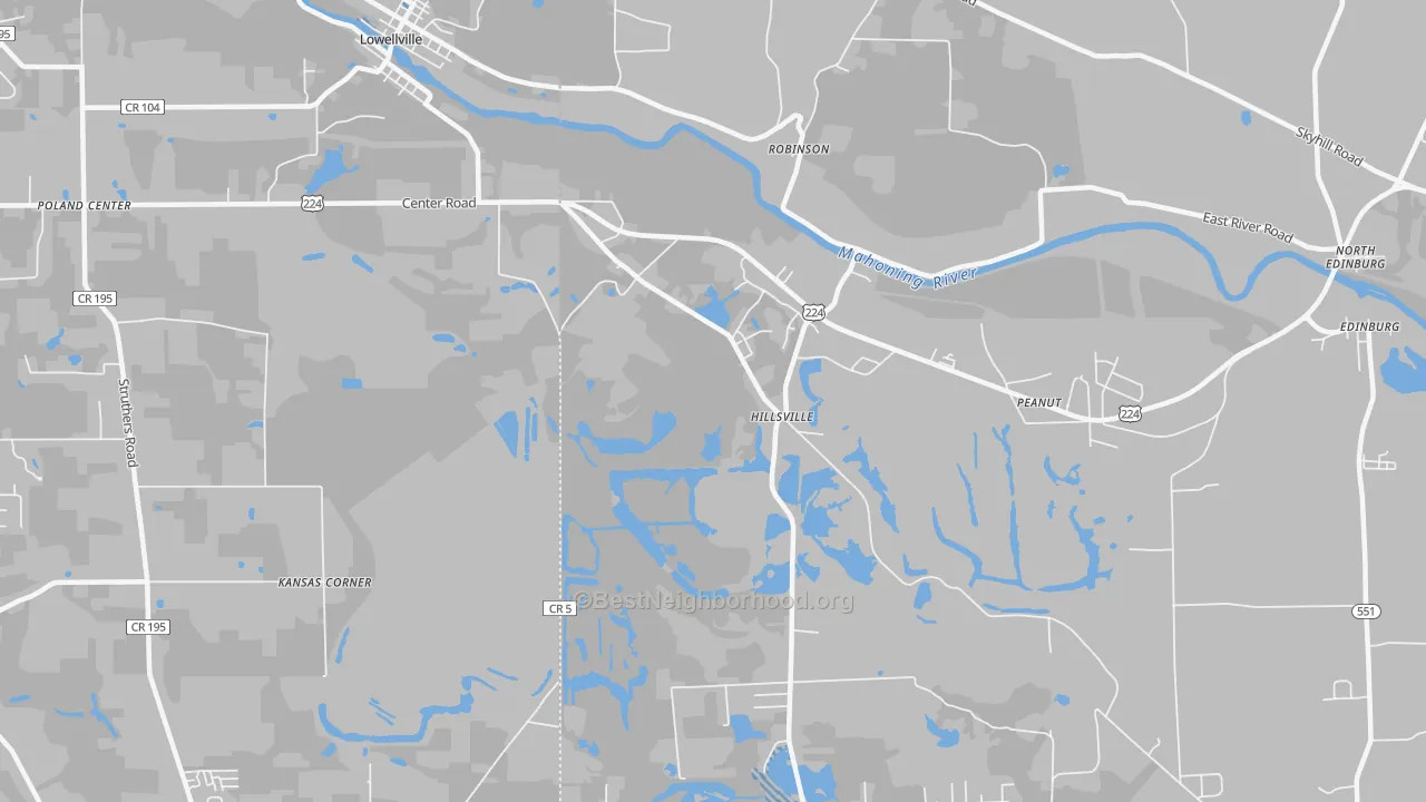Transit Grade map of Hillsville, PA