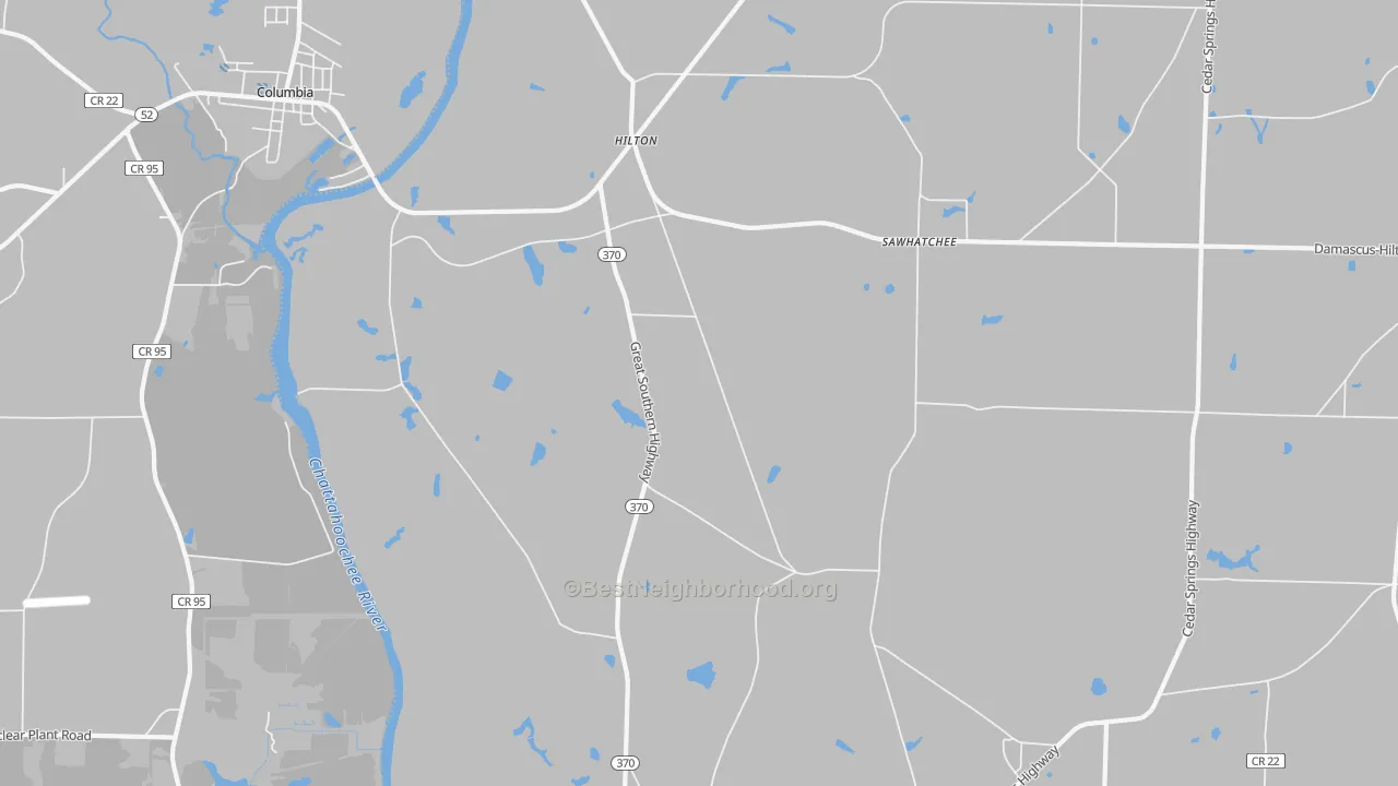 Transit Grade map of Hilton, GA