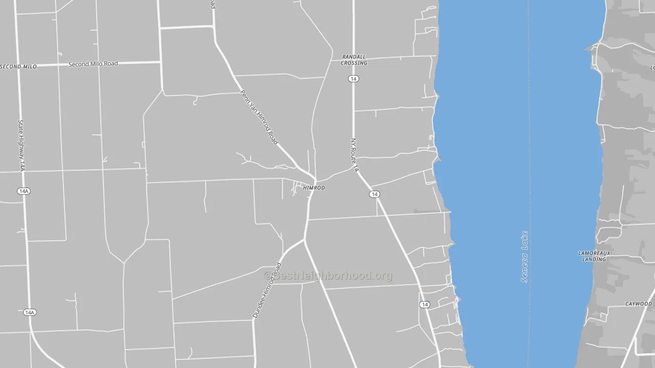 Transit Grade map of Himrod, NY