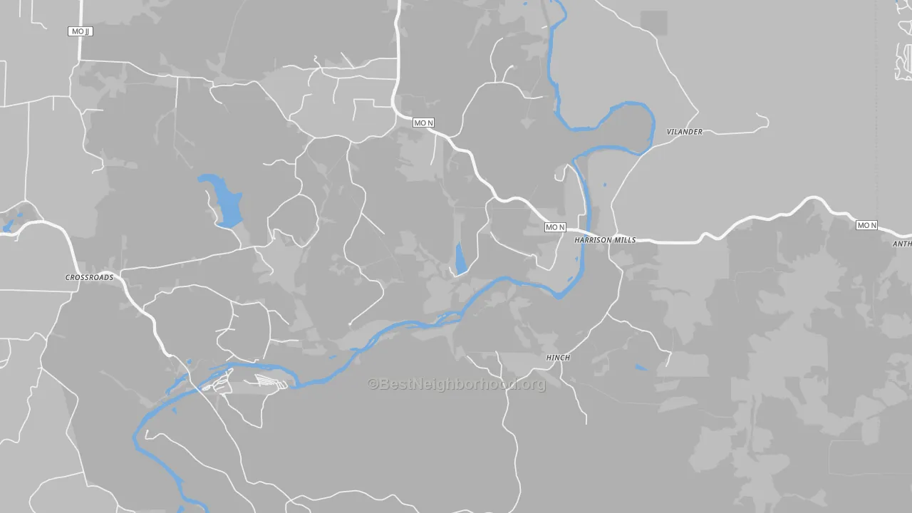 Transit Grade map of Hinch, MO