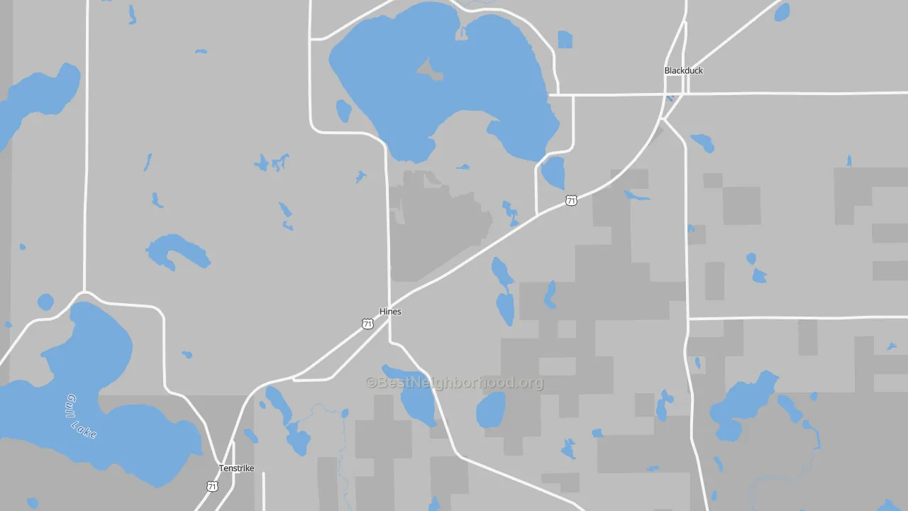 Transit Grade map of Hines, MN