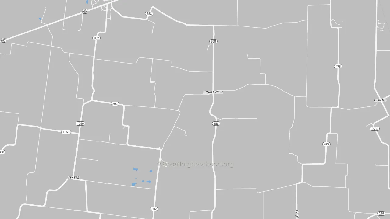 Transit Grade map of Hinkleville, KY