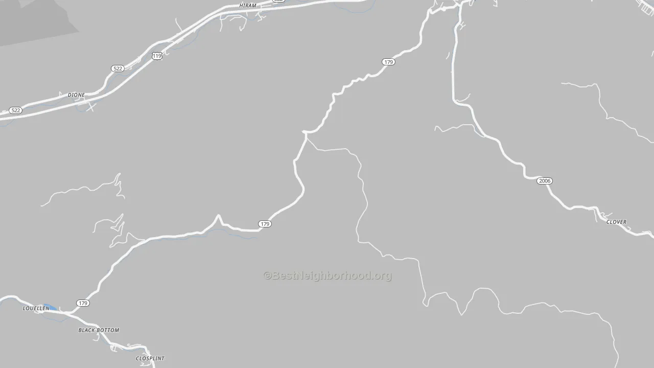 Transit Grade map of Hiram, KY