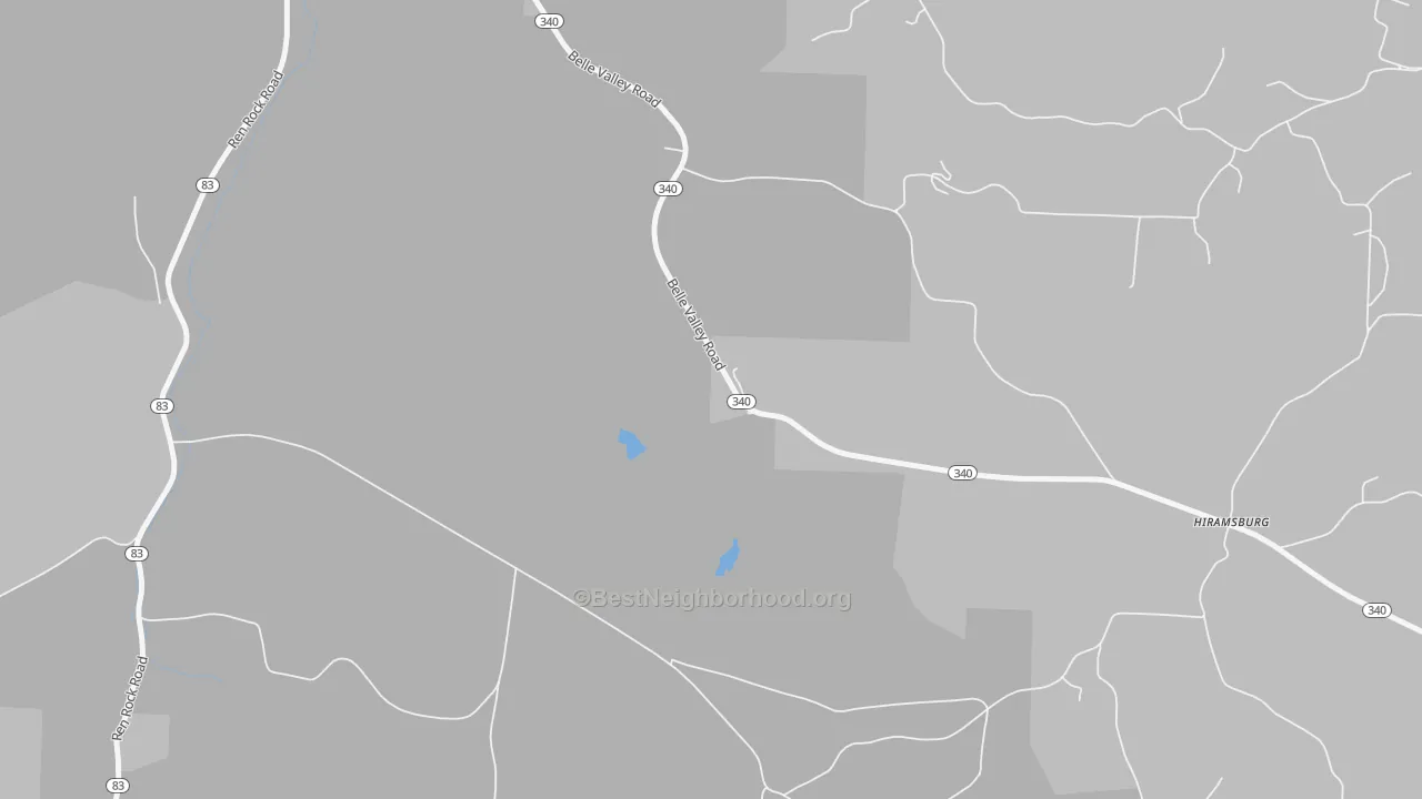 Transit Grade map of Hiramsburg, OH