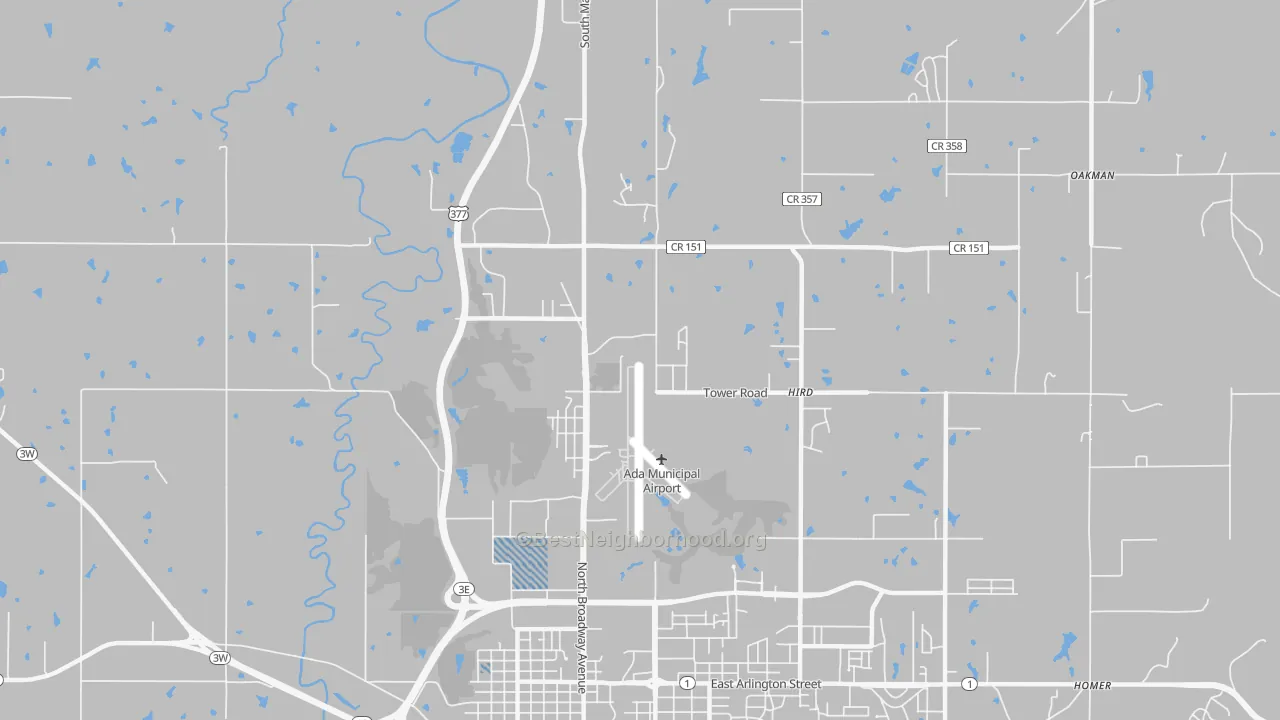 Transit Grade map of Hird, OK