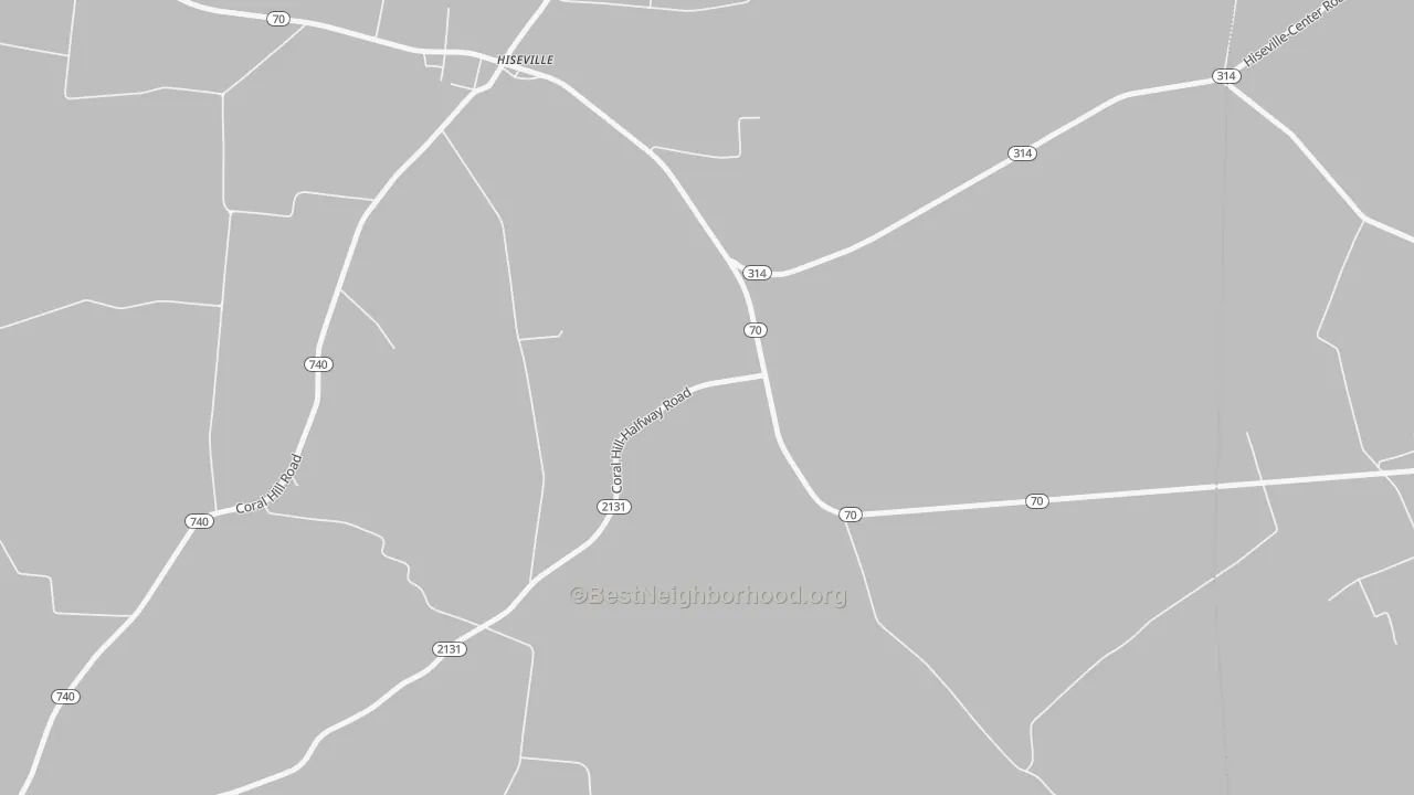 Transit Grade map of Hiseville, KY