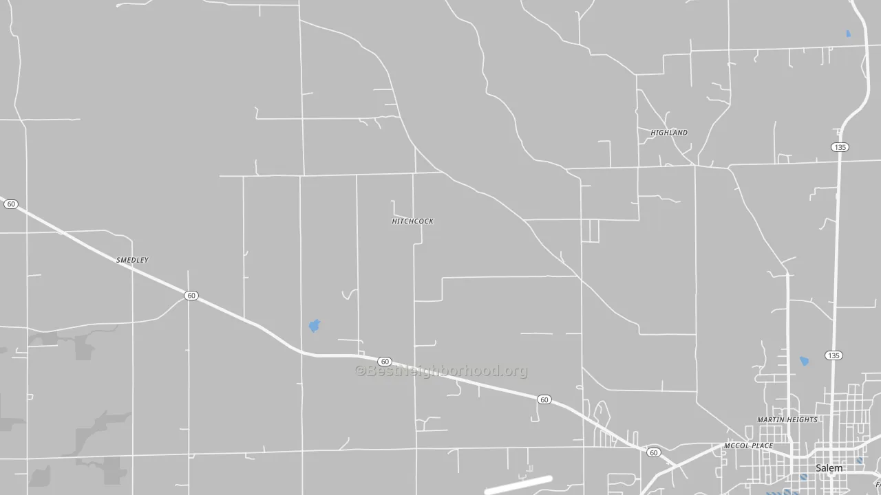 Transit Grade map of Hitchcock, IN