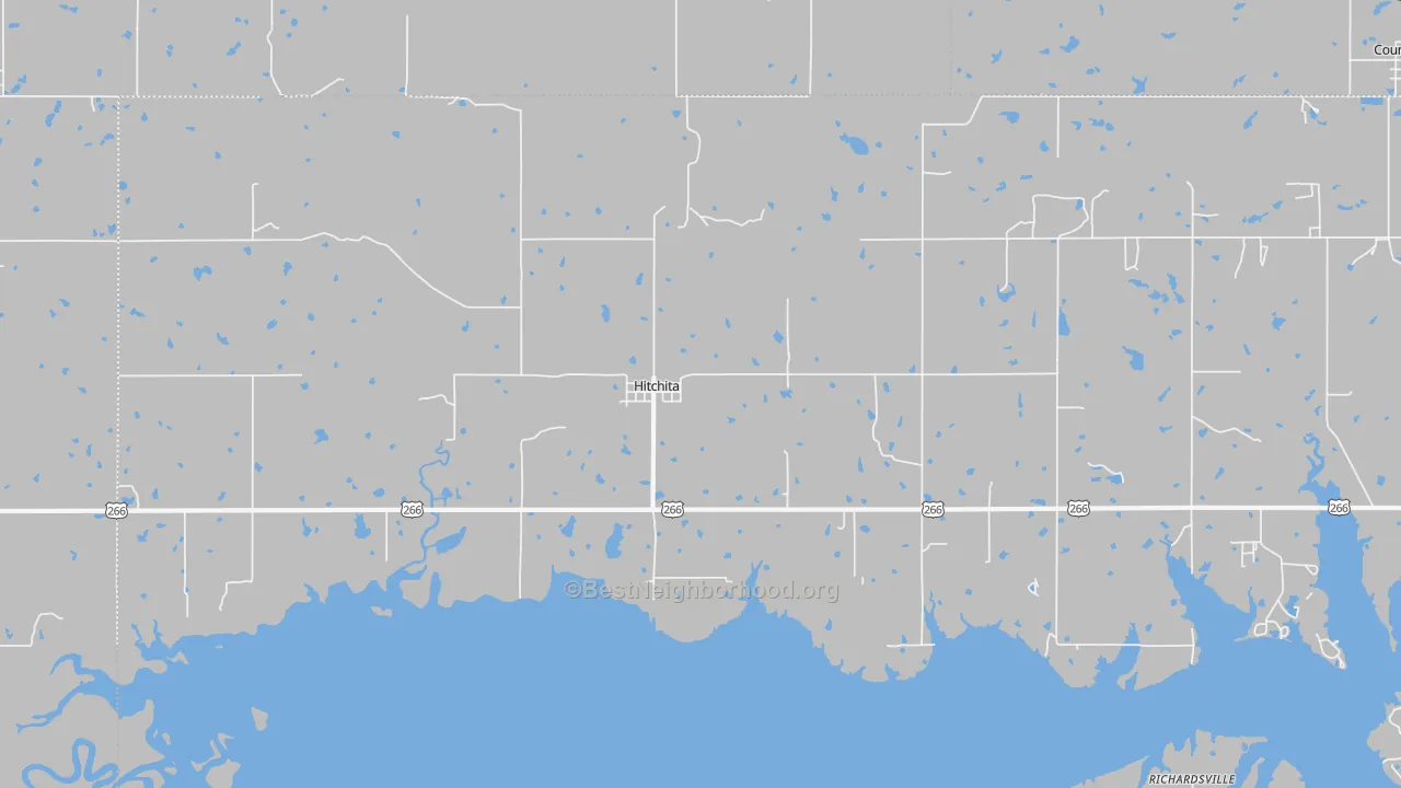 Transit Grade map of Hitchita, OK