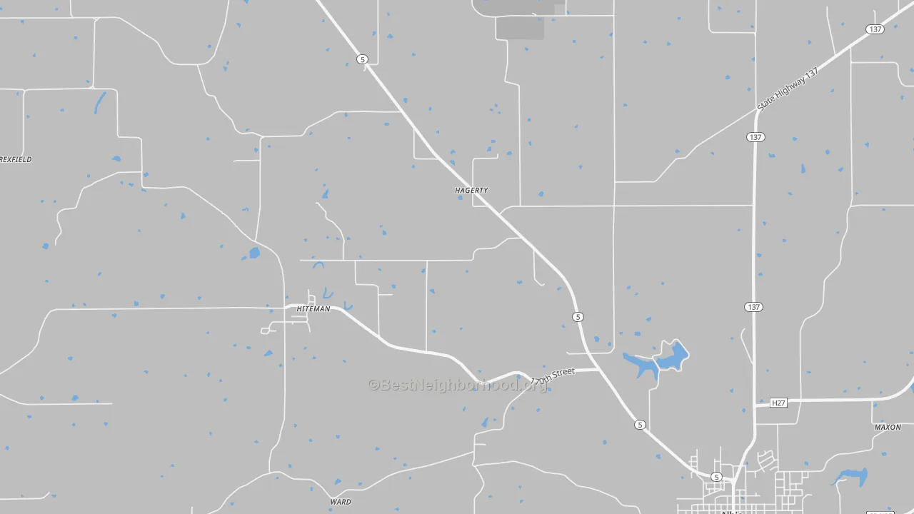 Transit Grade map of Hiteman, IA