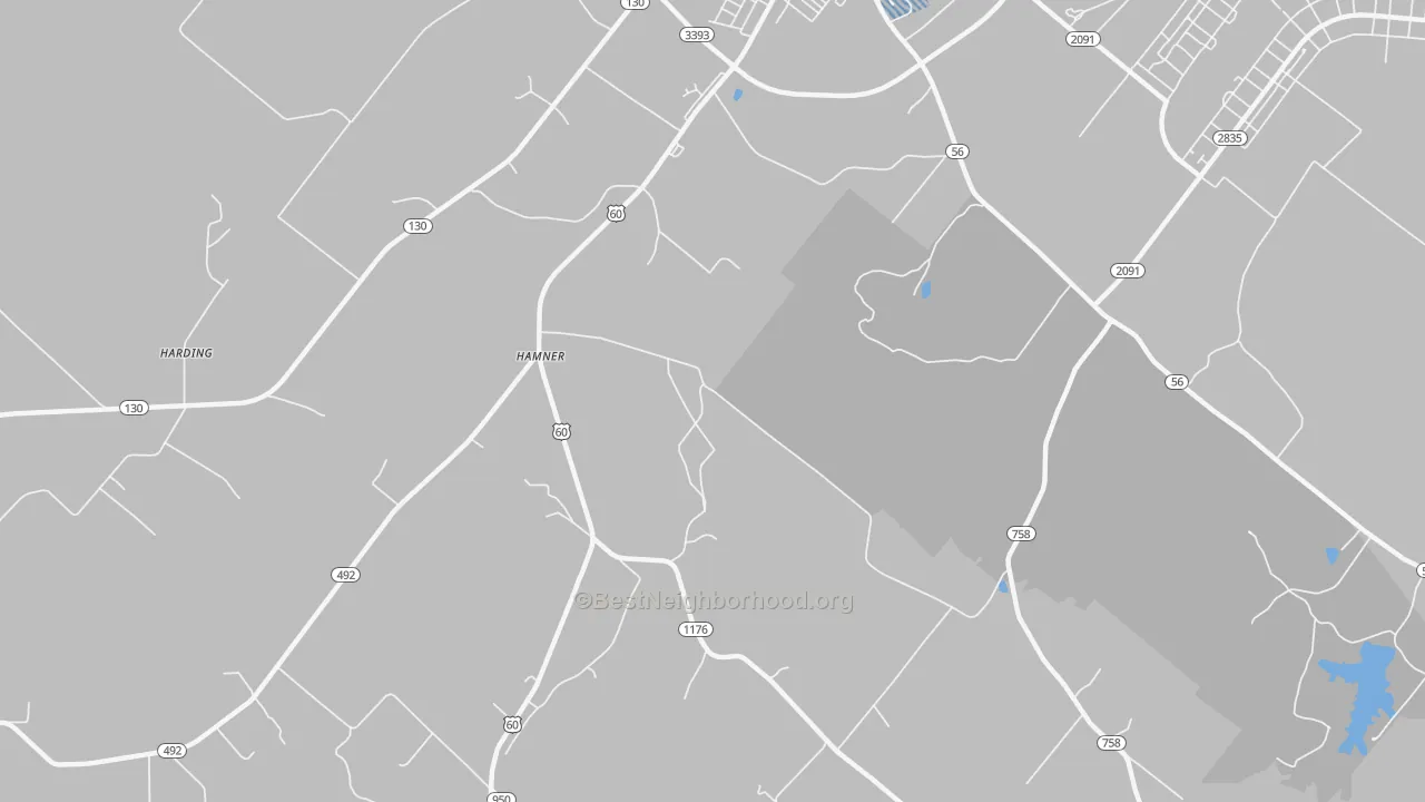 Transit Grade map of Hitesville, KY