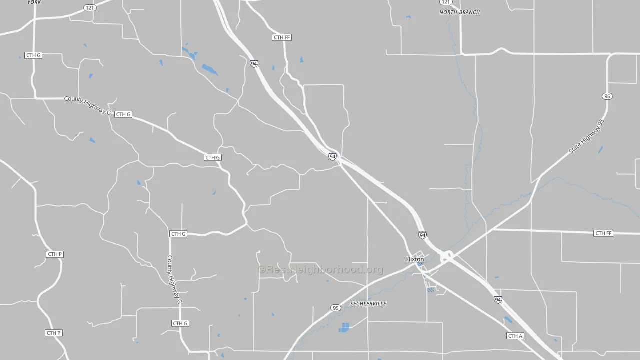Transit Grade map of Hixton, WI