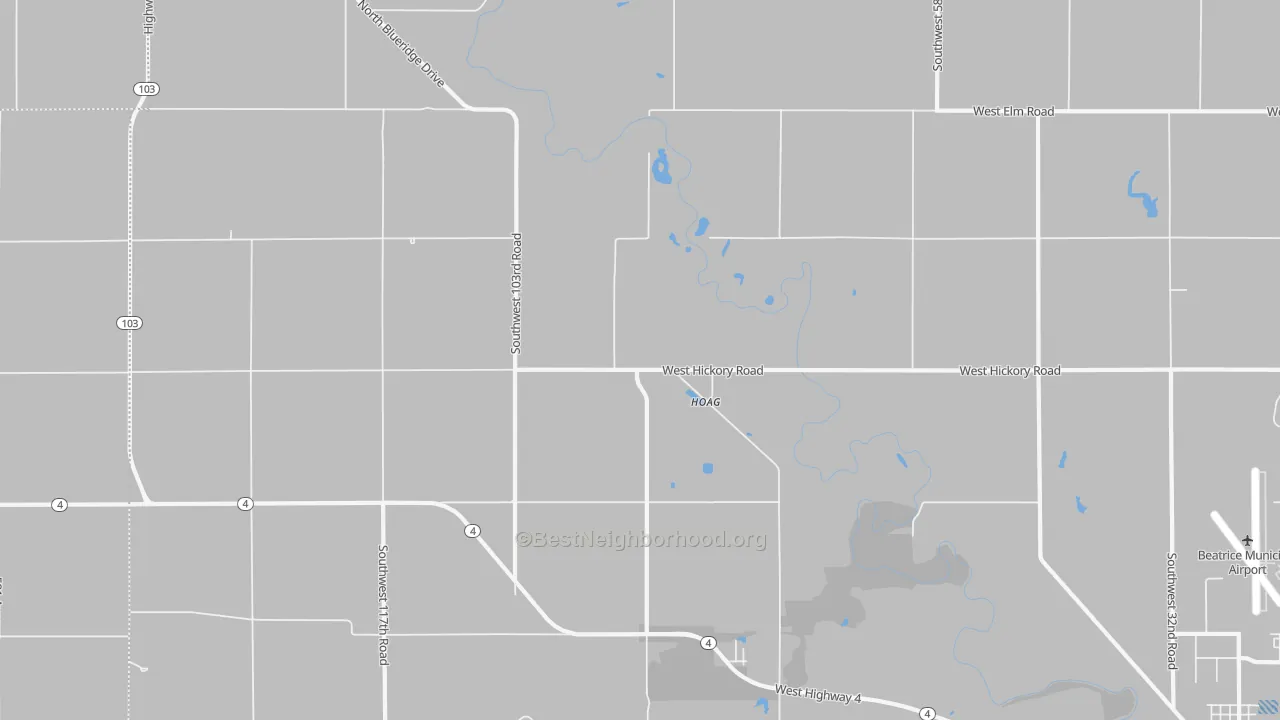 Transit Grade map of Hoag, NE