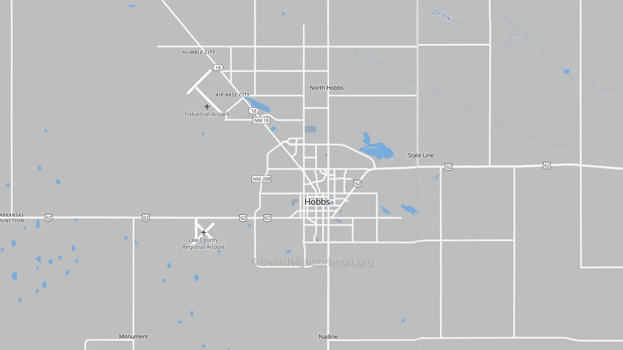 Transit Grade map of Hobbs, NM