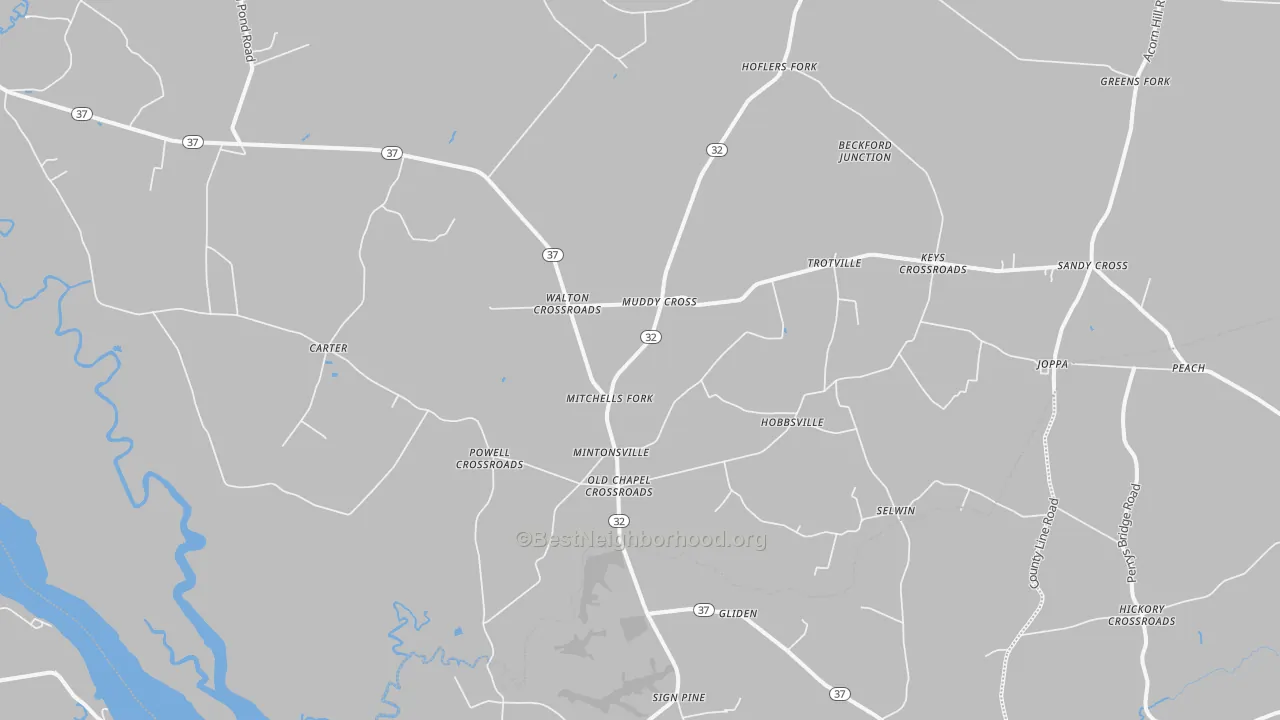 Transit Grade map of Hobbsville, NC