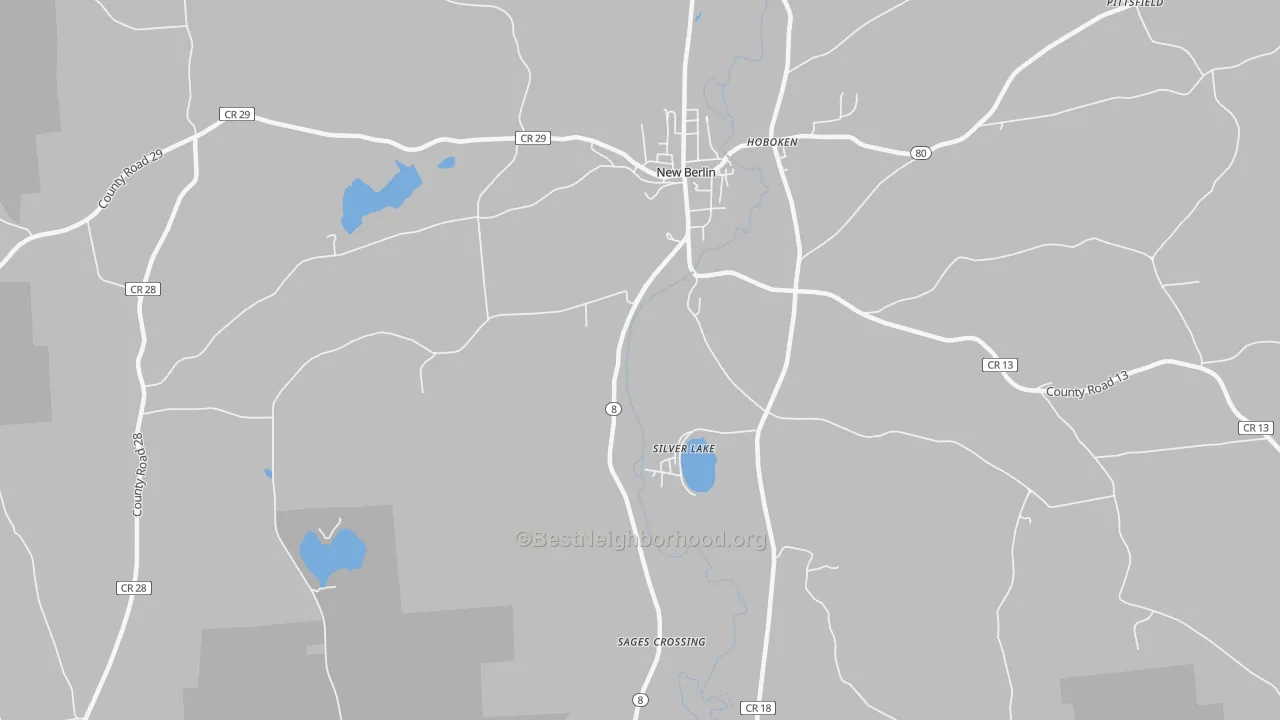 Transit Grade map of Hoboken, NY