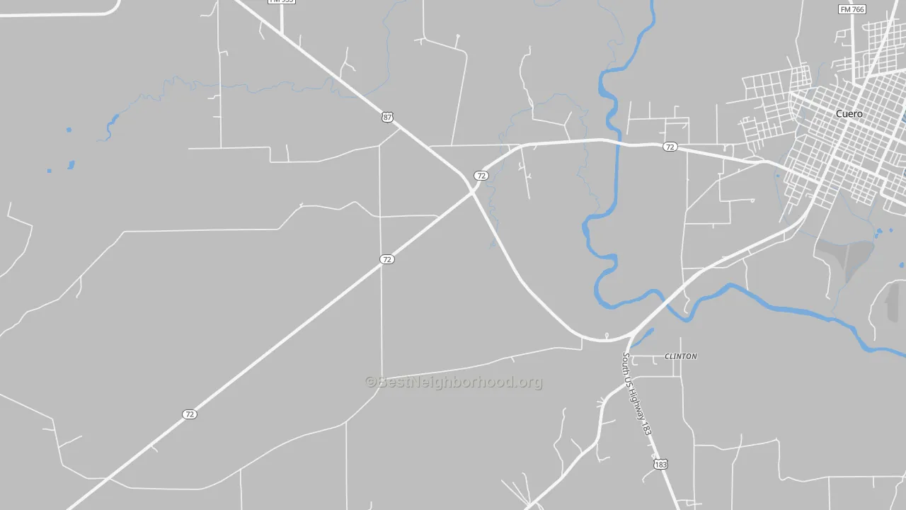 Transit Grade map of Hochheim, TX