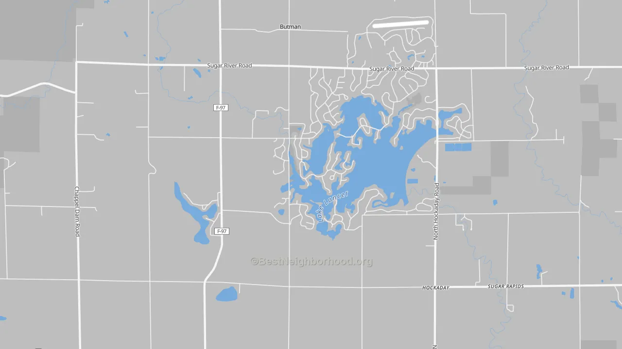 Transit Grade map of Hockaday, MI