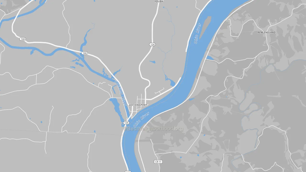Transit Grade map of Hockingport, OH