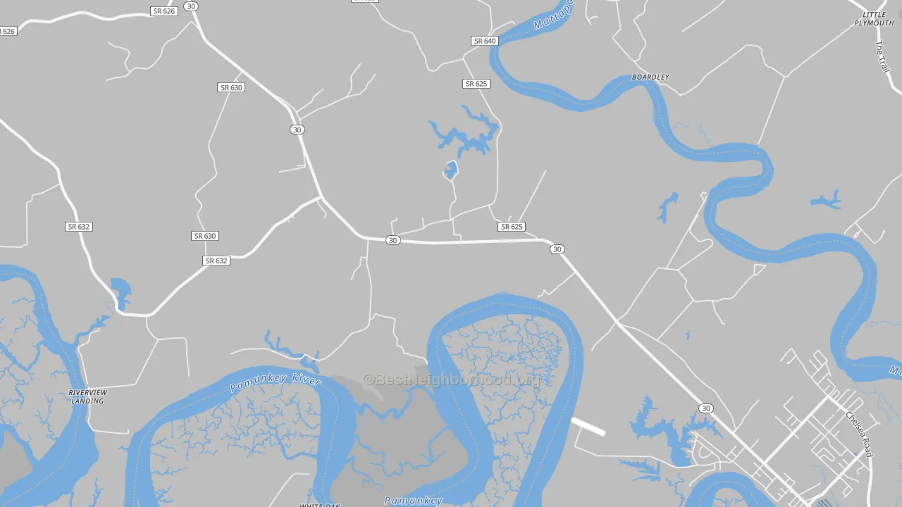 Transit Grade map of Hockley, VA