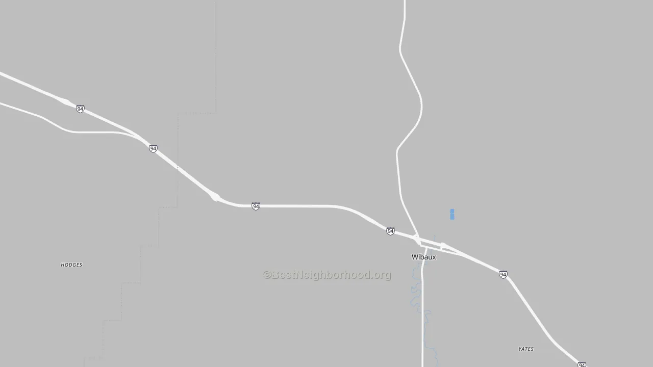Transit Grade map of Hodges, MT