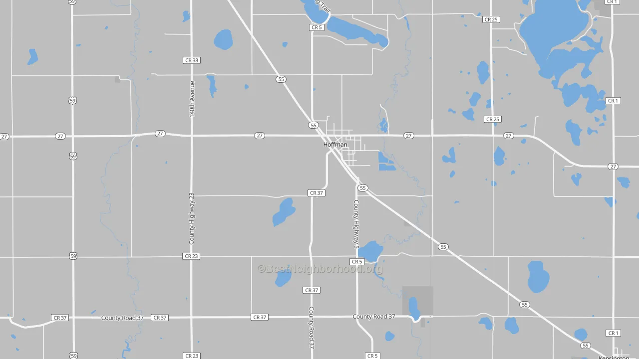Transit Grade map of Hoffman, MN