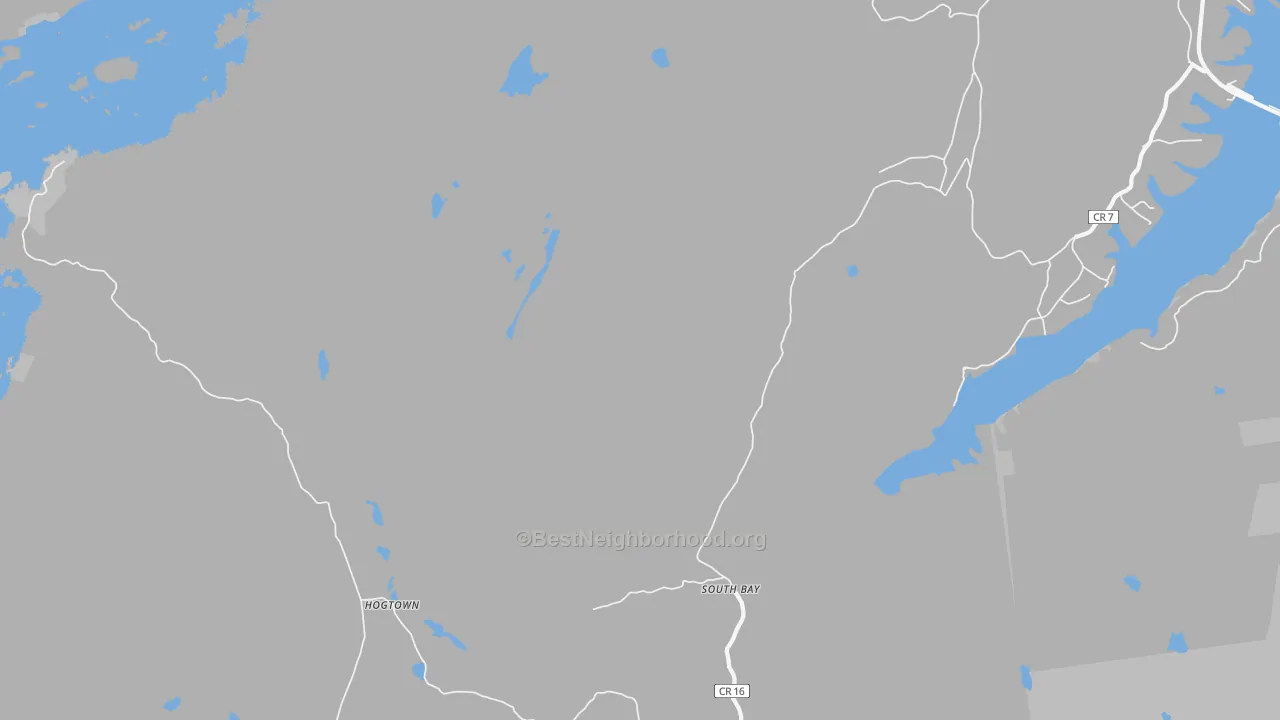 Transit Grade map of Hogtown, NY