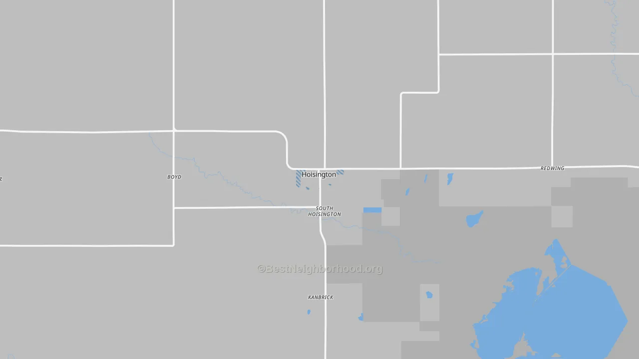 Transit Grade map of Hoisington, KS