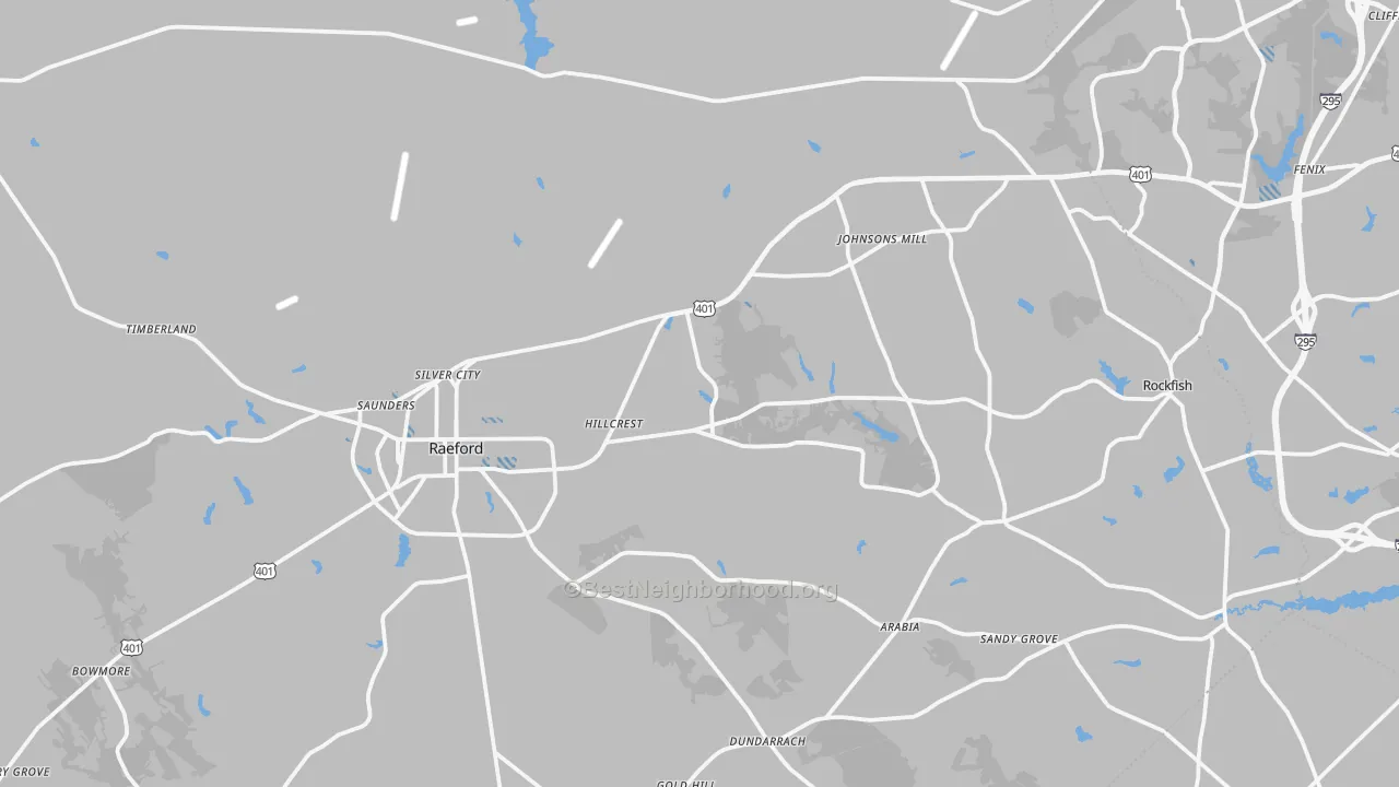Transit Grade map of Hoke County, NC