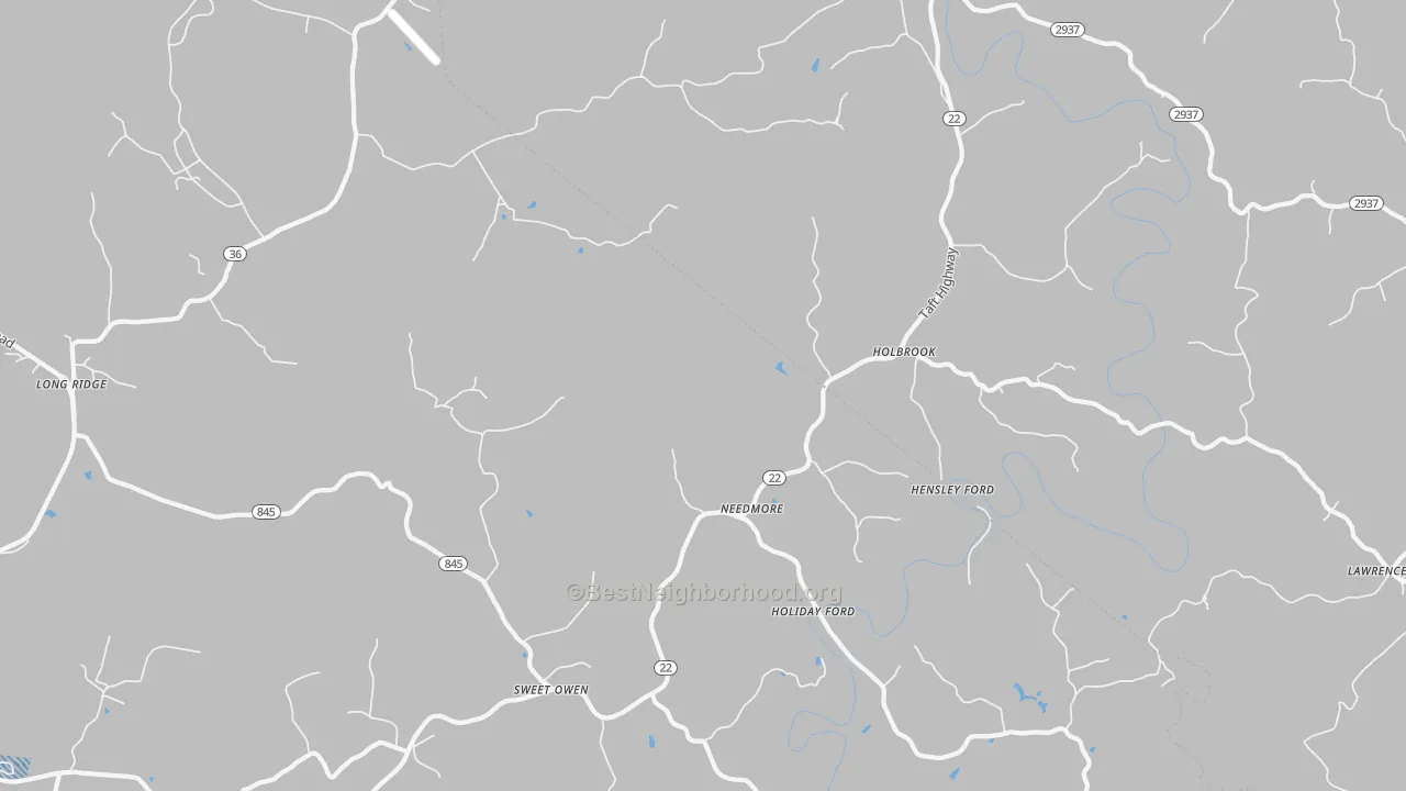 Transit Grade map of Holbrook, KY