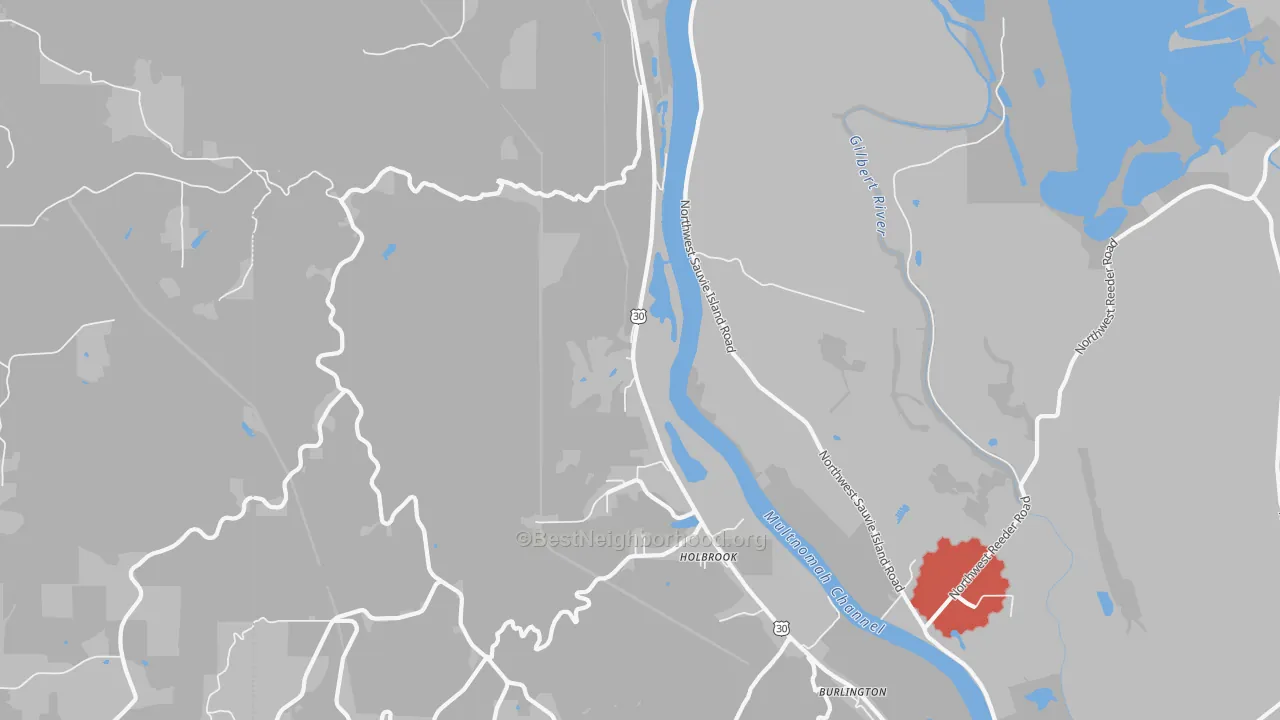 Transit Grade map of Holbrook, OR