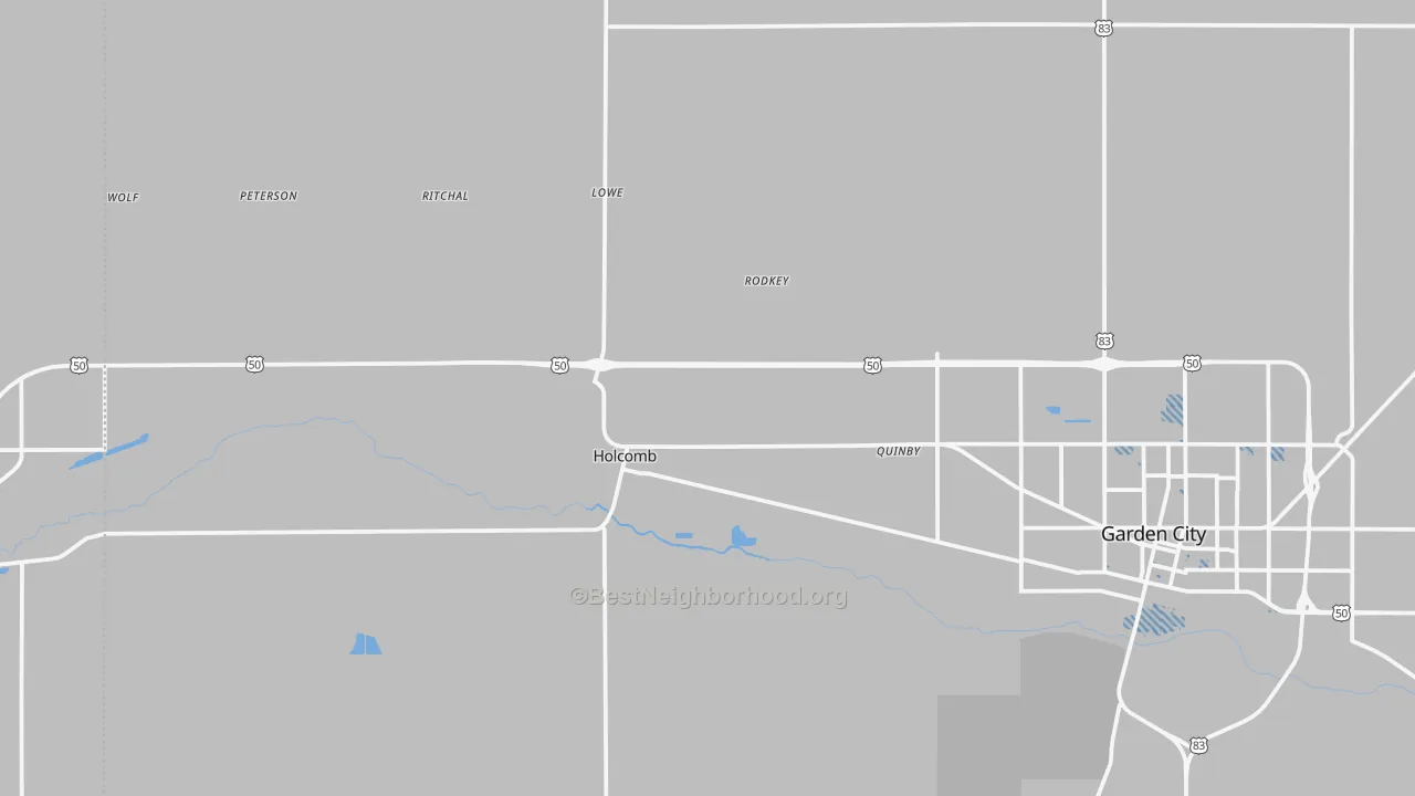 Transit Grade map of Holcomb, KS
