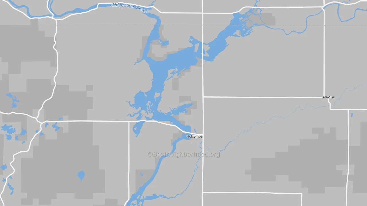 Transit Grade map of Holcombe, WI