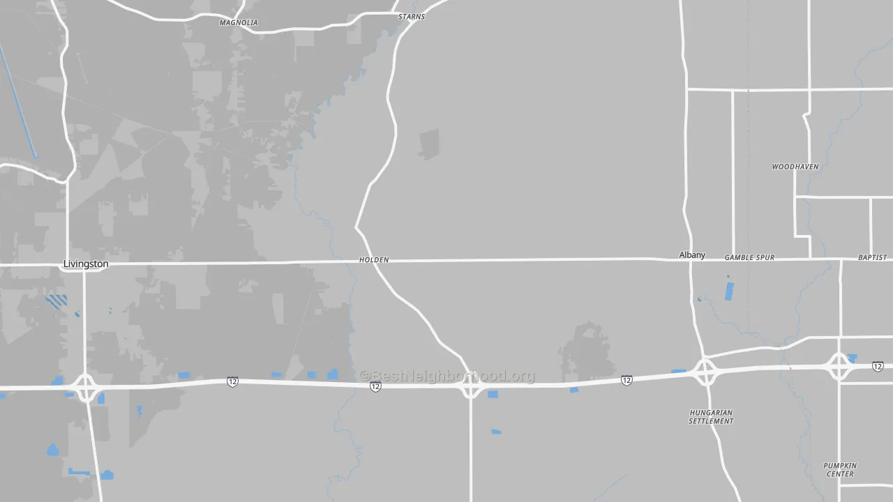 Transit Grade map of Holden, LA