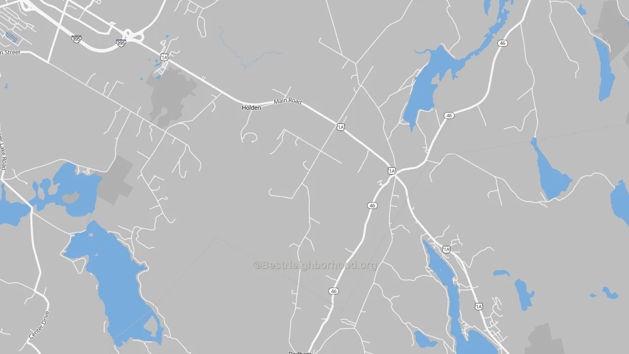 Transit Grade map of Holden, ME