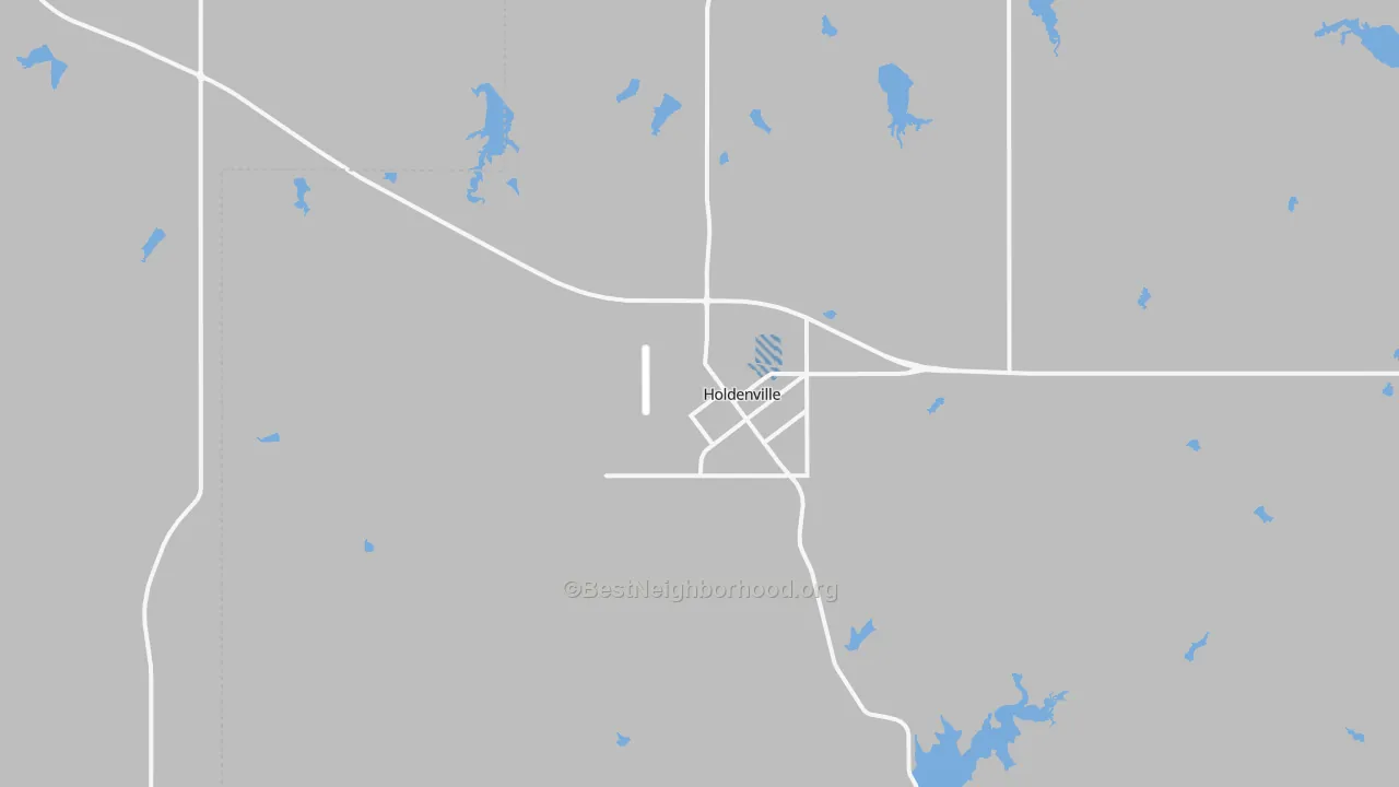 Transit Grade map of Holdenville, OK