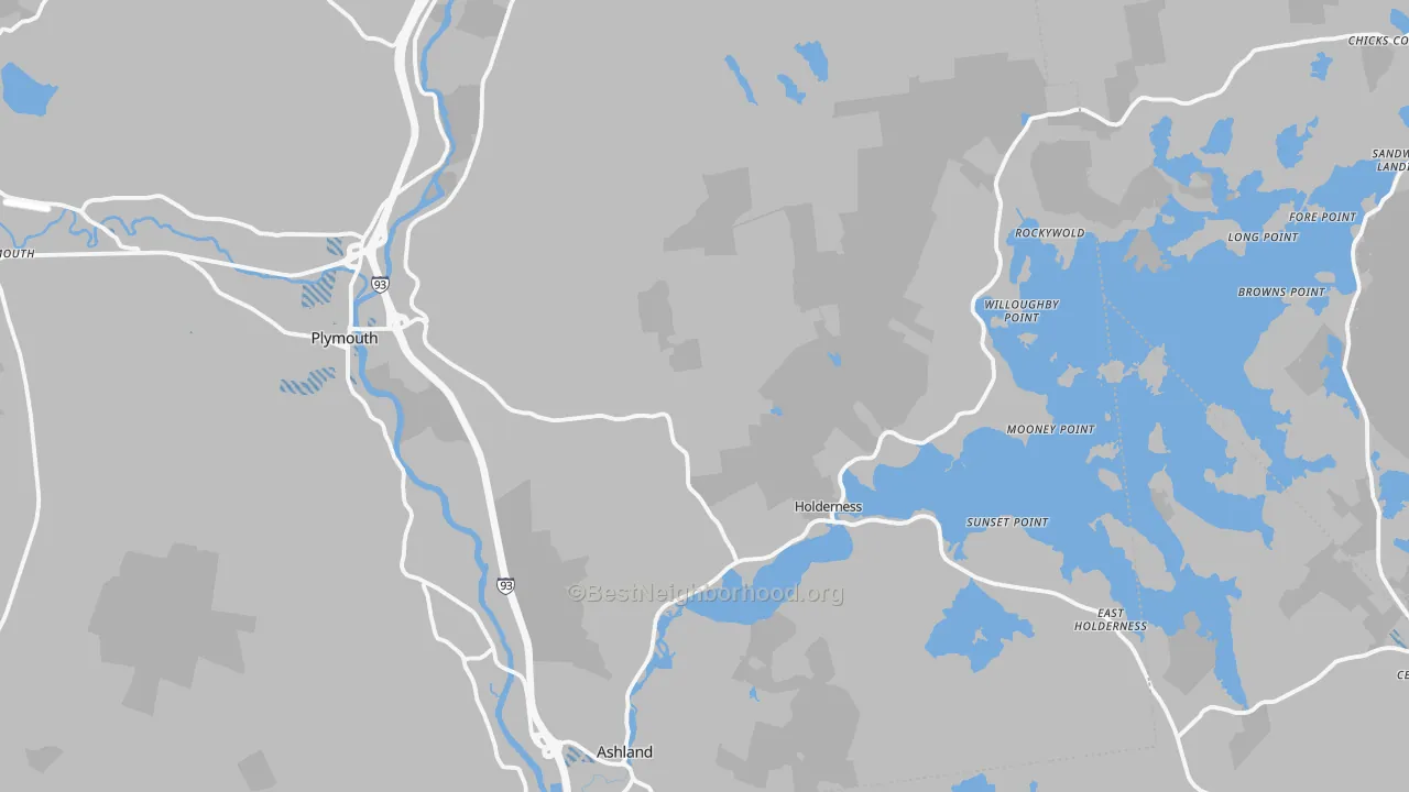 Transit Grade map of Holderness, NH