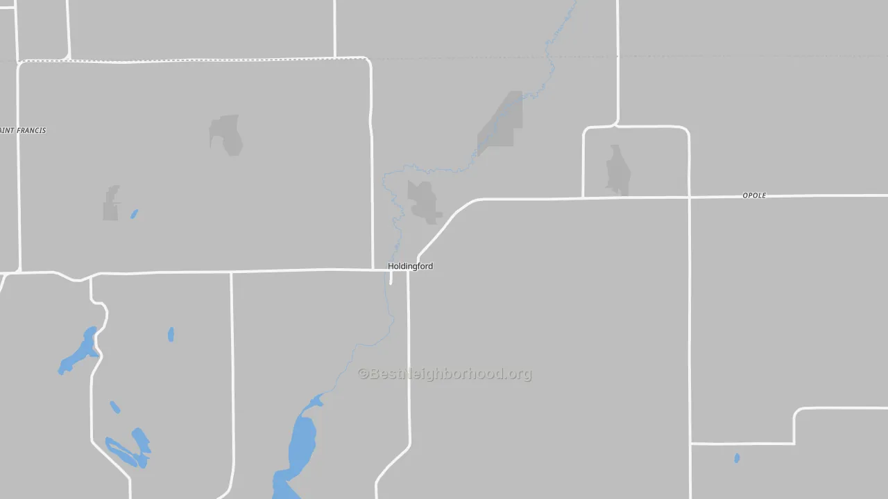 Transit Grade map of Holdingford, MN