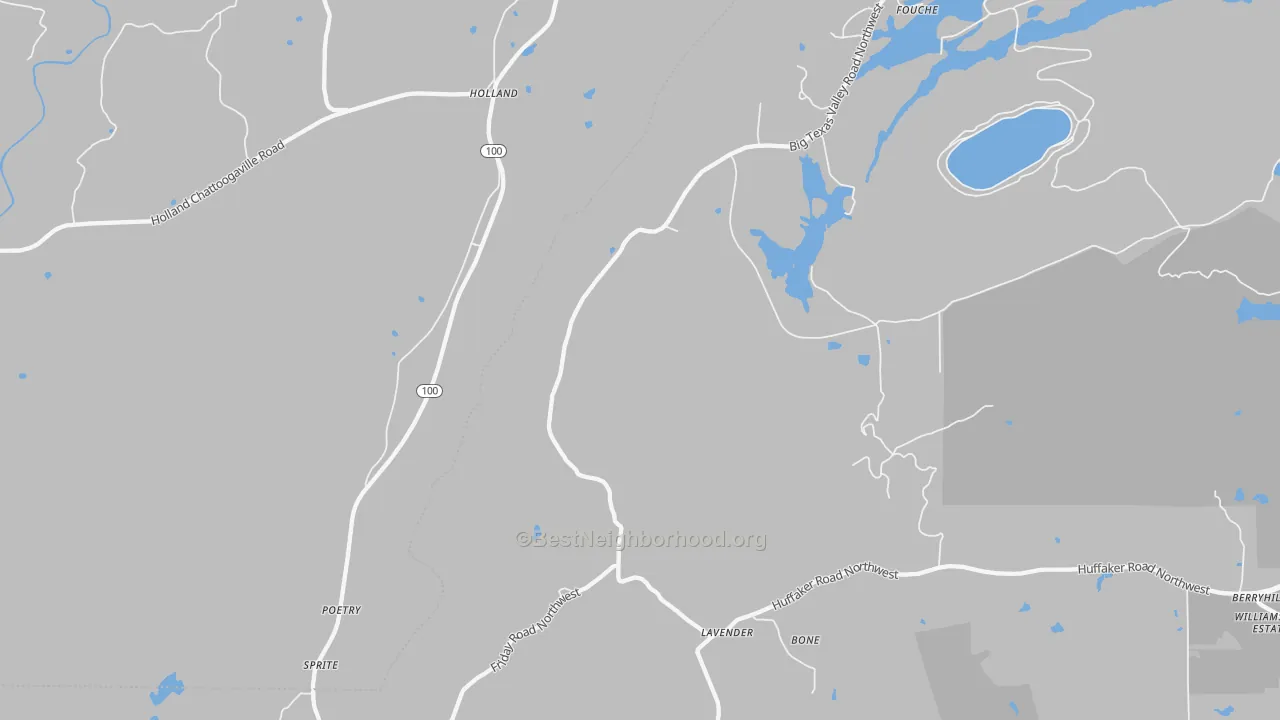 Transit Grade map of Holland, GA