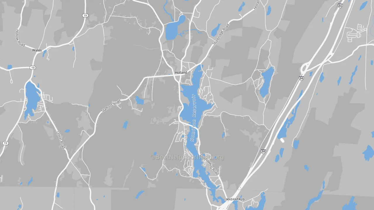 Transit Grade map of Holland, MA