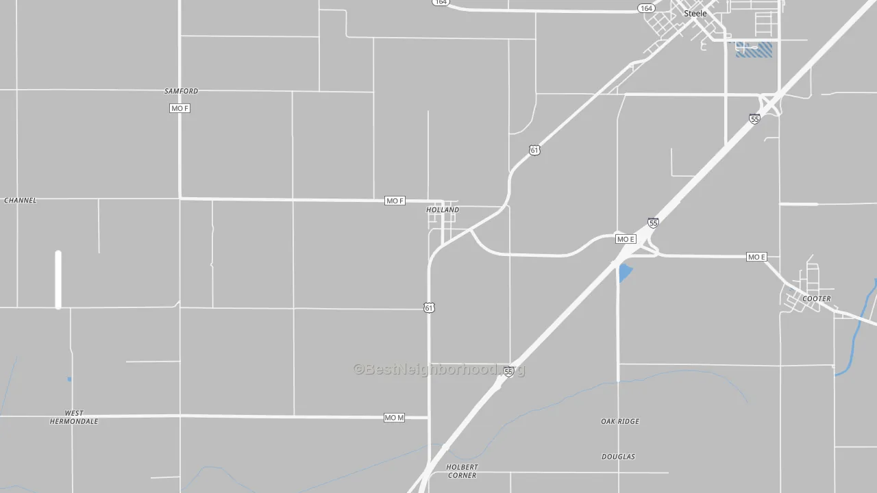 Transit Grade map of Holland, MO