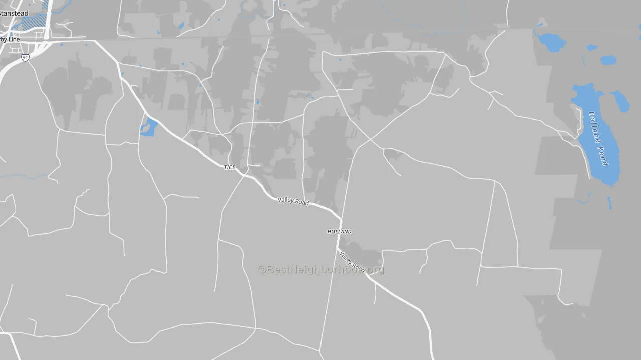 Transit Grade map of Holland, VT