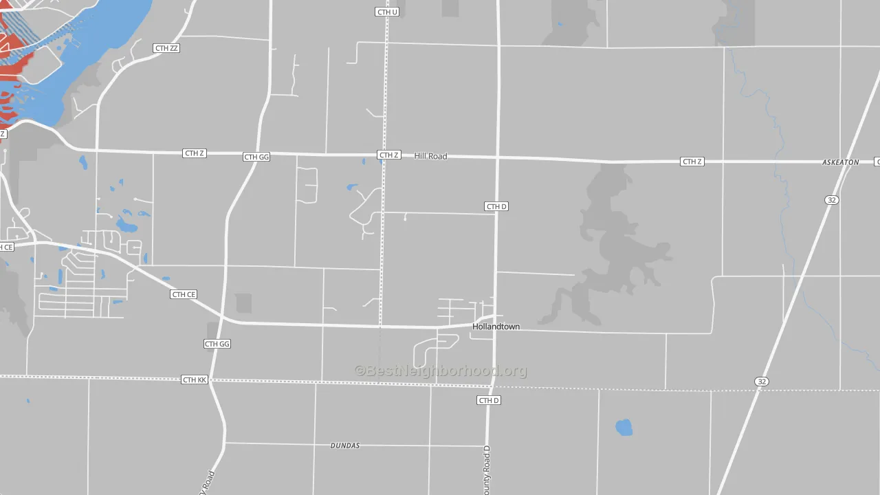 Transit Grade map of Holland, WI