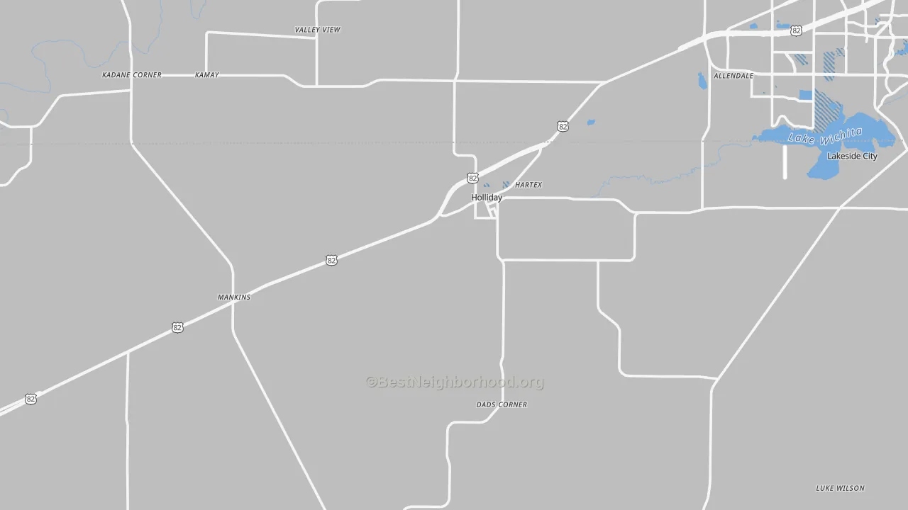Transit Grade map of Holliday, TX