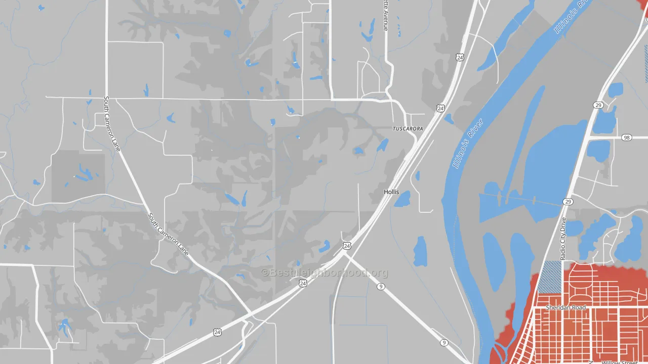Transit Grade map of Hollis, IL