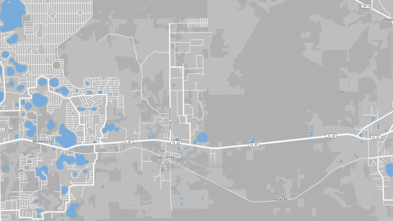Transit Grade map of Hollister, FL