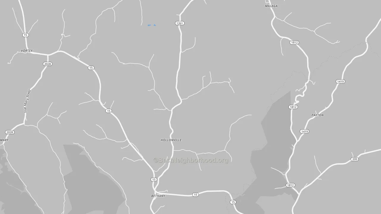 Transit Grade map of Hollonville, KY
